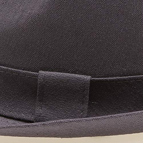 Image of Classic Trilby Short Brim 100% Cotton Twill Fedora Hat with Band