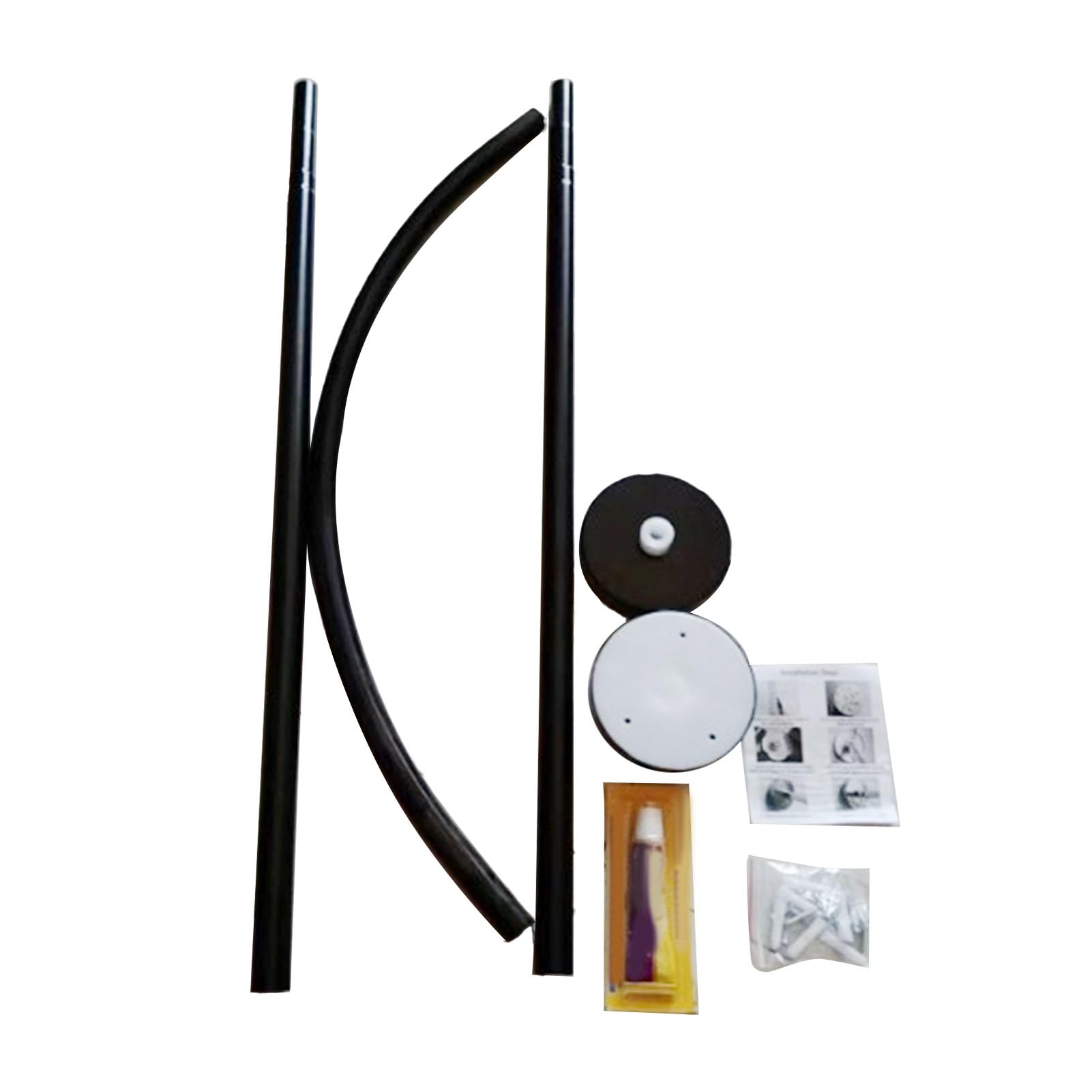 Barre de rideau de douche incurvée extensible en acier inoxydable pour angle de salle de bain
