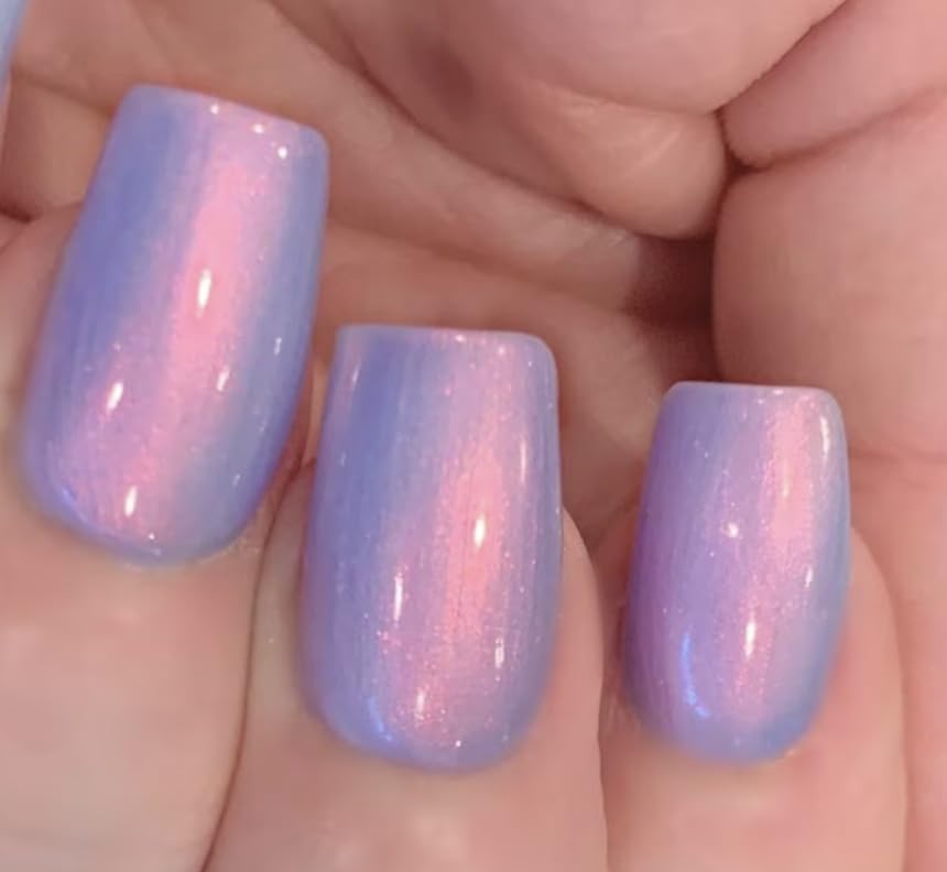 Polish Me Silly Mylar Glow - Periwinkle Blue Pink Purple Yellow Mint Glow Pop Nail Polish Collection Mylar Oil Slick 15 mL