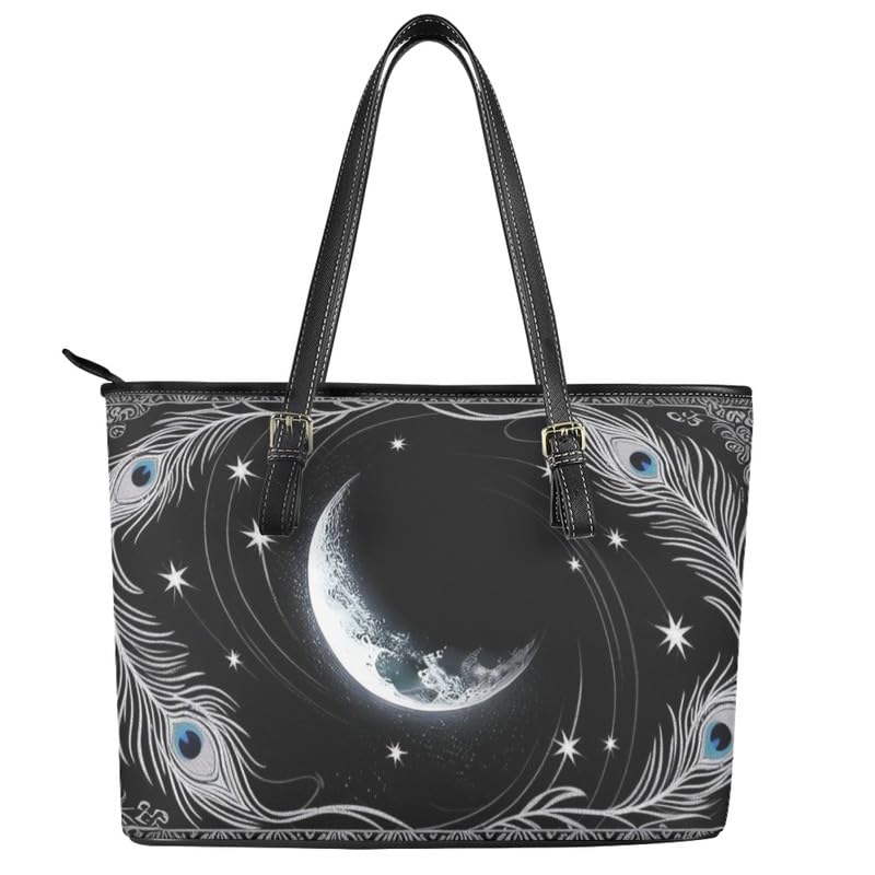 Hobo Tote Bag Purse for Women Boho Ethnic Cats Work Handbags with Zipper, Cow Spots Large Capacity Handle Totes3