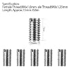 20 Pcs Thread Reducing Nuts, M8 Male to M6 Female Thread Screw Sleeve Bolt Conversion Nuts, Threaded Reducers Thread Adapters, Thread Repair Screw Reducer Adapter Insert Kit