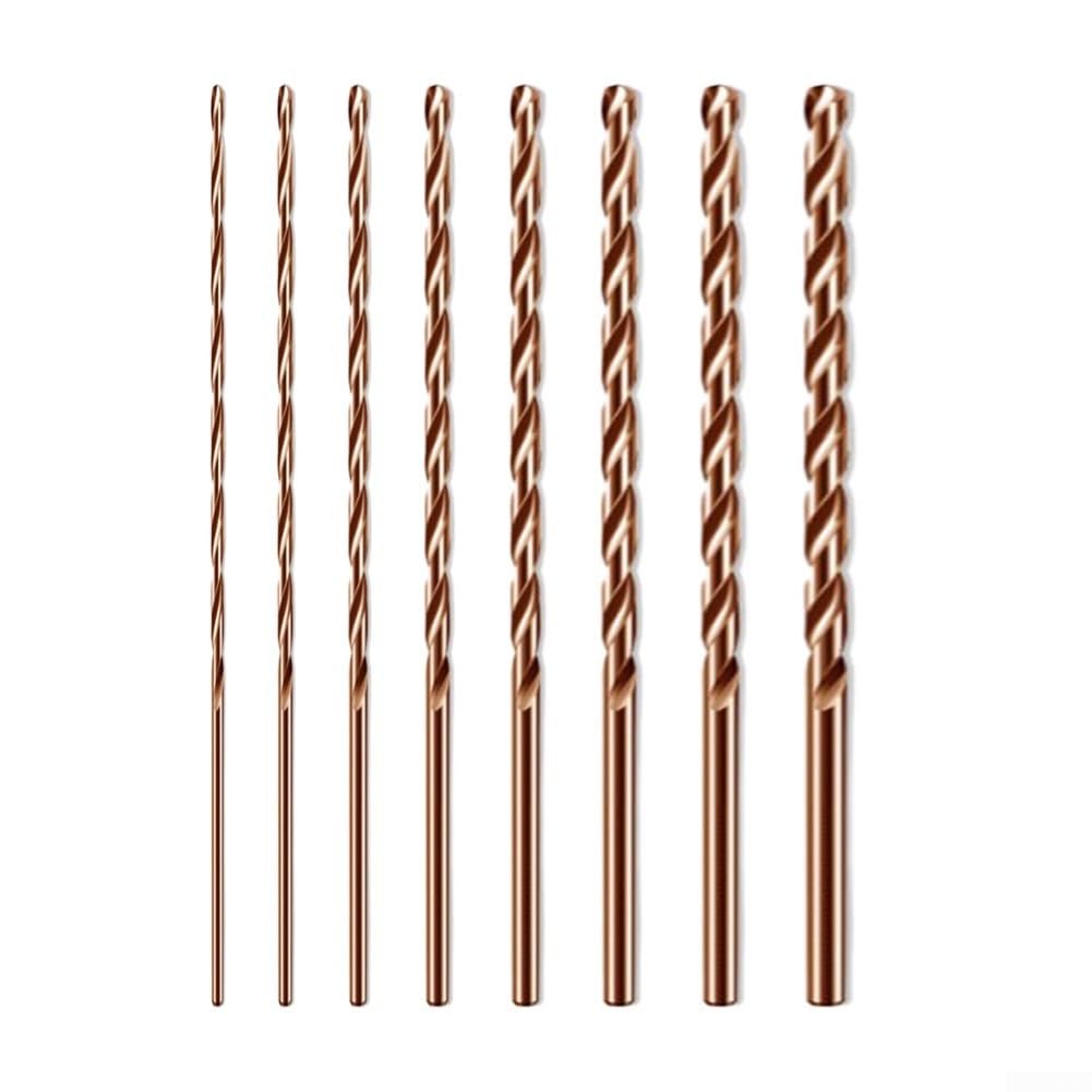 Broca de cobalto M35 de 200 mm extra larga para perforación de aleación dura de metal de acero inoxidable en talleres, industria de la construcción, uso profesional duradero (3 mm)