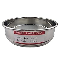 Vista 17 de LABALPHA 5 tamices de laboratorio de malla, tamiz de prueba #5 malla, 8 '' de diámetro, paño de alambre de acero inoxidable 304 (0.157 in)