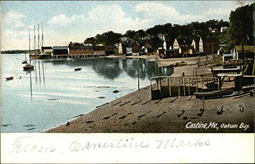 Oakum Bay Castine, Maine ME Original Antique Postcard
