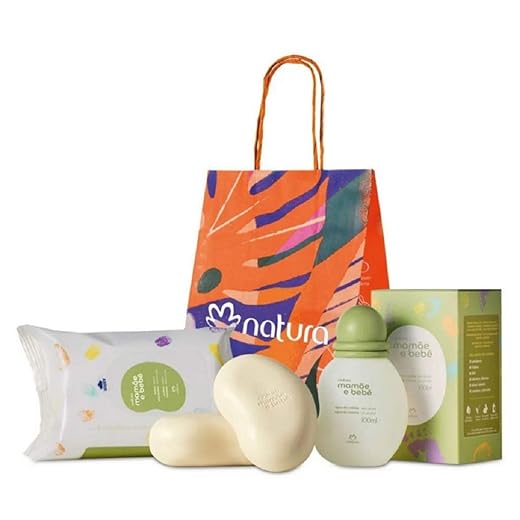 Kit Mamãe e Bebê - Natura: Colônia + Sabonetes + Lenço