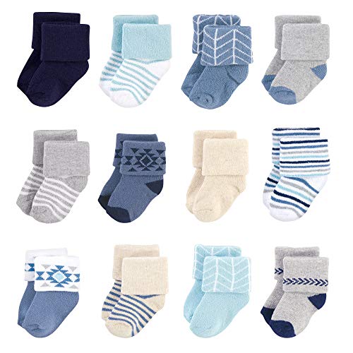 Image of Hudson Baby Baby Girls' Cotton Rich Newborn and Terry Socks