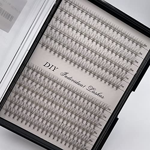 Cílios Postiços em Tufo IECILI 240 Unidades, Curvatura D, 10D, 0,07 mm, 9 a 14 mm