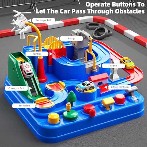 Temi QLE 1232-6 Boys Toys Car Track, Kids Race Track City Rescue Toy thumb #5