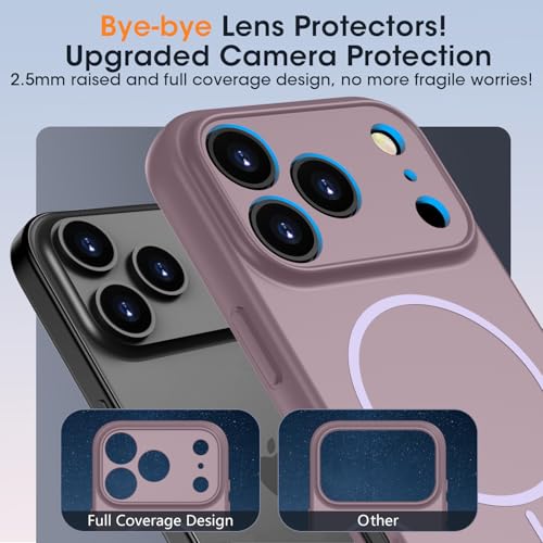 Coque iPhone 17 Pro compatible MagSafe antichoc beige avec protection caméra - 4