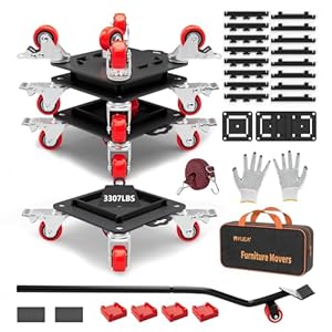 Myuea DBXC-1 Möbeltransportwagen-Set mit 5 Rollen