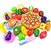 Produktbild Leisial Gemüse 24 Stücke/Set Küchenspielzeug Kinder Schneiden Gemüse Frucht Spielzeug Kunststoff Küche Essen Kinder Küche Spielzeug