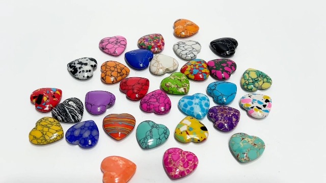 Belvanr Hartstenen 15 stuks hartvormige kristallen hartjes geluksbrenger kristallen hart hart steen decoratie steen hart rozenkwarts harten hartvormige hangers van steen voor decoratie kunsthandwerk