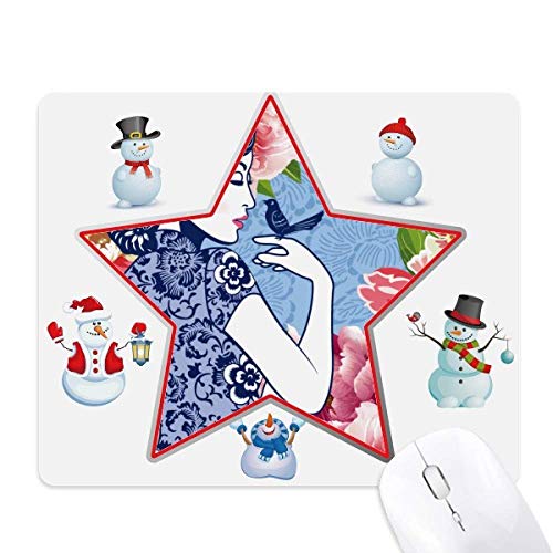 Tapis de souris Oiseau chinois anti-fatigue pour soulager le poignet