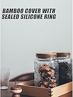 Vista 5 de BEWAVE Vintage Glass Jar, 24oz Food Storage Containers Clear Mason Jars With Airtight Lid for Kitchen Counter,Coffee, Tea, Sugar, Candy, 2 Pack