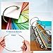 YALOJE 4pcs 3.9 Inch Loose Leaf Binder Rings, Nickel Plated Metal Book Rings, Extra Large Keychain Key Binder Rings Office Supplies for Index Cards, Photos, Crafts - Silver
