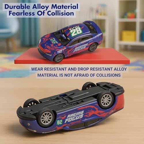 Image of Umadiya Set of 10 Mini Pull Back Racing Metal Die Cast Car Set | Pullback Mechanism | Durable Body | Mini Sports Car Set for Boys & Girls (Multi Color & Design)