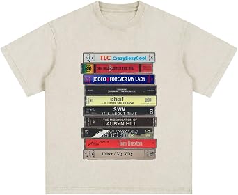 Vintage 90s R&B Cassette Tape T-Shirt Music Graphic Unisex Tee