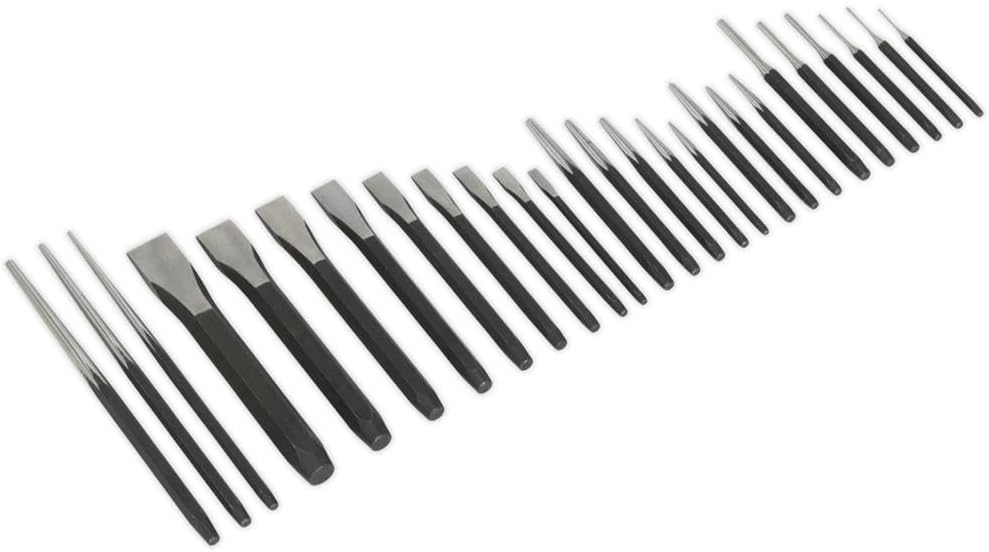 Sealey AK9298 26PC Punch & Chisel Set