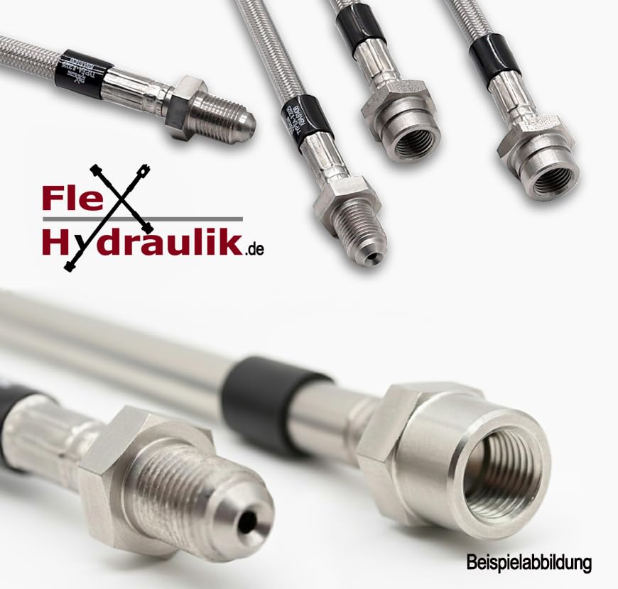 Stahlflex Bremsleitungen kompatibel mit BMW Z1 [Cabrio] alle Motoren Bremsschläuche mit ABE