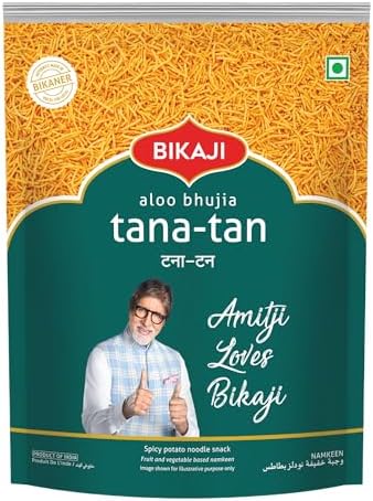 Bikaji Tana Tan Aloo Bhujia 14.11 oz, Crispy Potato Noodle Sev