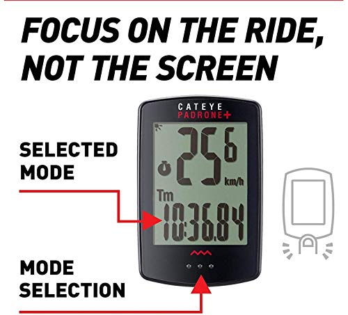Cateye, Padrone Plus Wireless Bike Computer, Black #TOP1