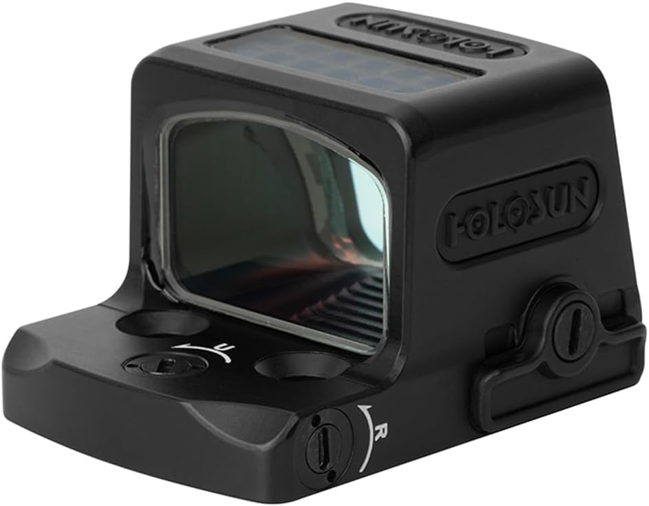 Holosun EPS Full Size Series 2MOA/6MOA or 2MOA with 32MOA Circle dot Options, Closed Emitter Sight, Modified RMSc, RMR Adapter Plate- Red/Green/Gold Options