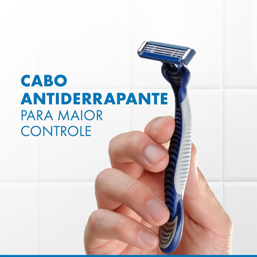 Gillette Aparelho de Barbear Prestobarba3, Barbear Rente Extra Suave, 16 Uds