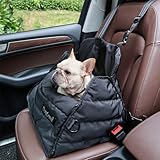 MANON ROSA Dog Car Seat Carrier Bag & Clip-On Convenience Travel Bed & Waterproof Mat A Premium Multi-Use Solution for Small Medium Dogs Cats Puppies