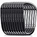 Gimars 3" 10 Pcs Improved Black Durable Spring-Loaded Gate Aluminum D Ring Carabiners Clips Hook for Home, Rv, Camping, Fishing, Hiking, Traveling