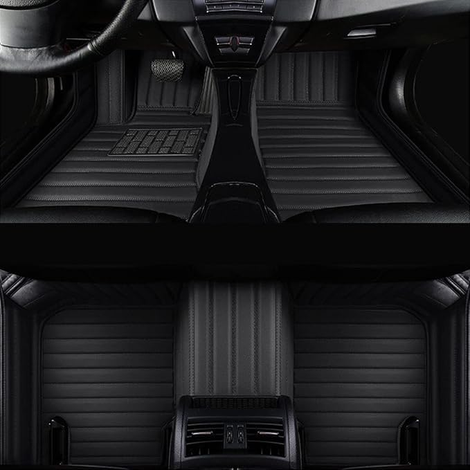 NEXTA 9D Premium Custom Fitted Car Tray Mats Compatible with BMW X1 Model (Model 2023-2024) - (Full Black)