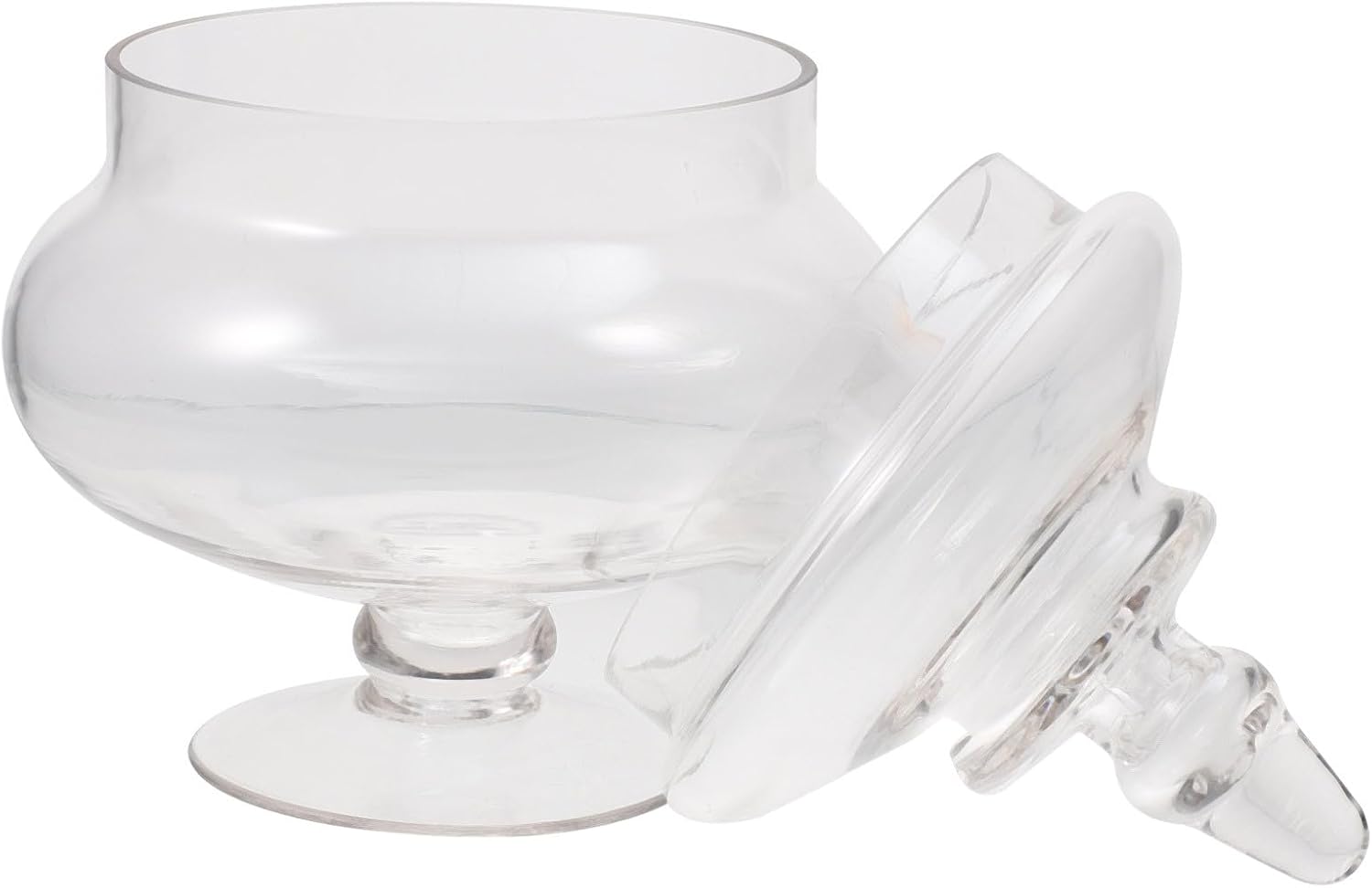 Glass Storage Jar with Lid Small Candy Canister Multipurpose Glass Container for Party Snacks and Dried Food Storage