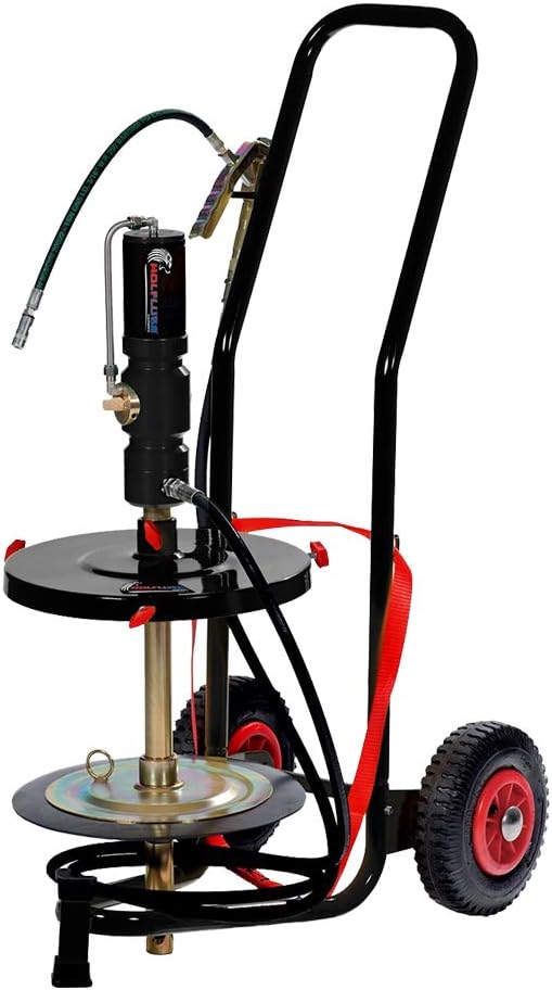 Wheeled grease set suitable for keg 120 lbs
