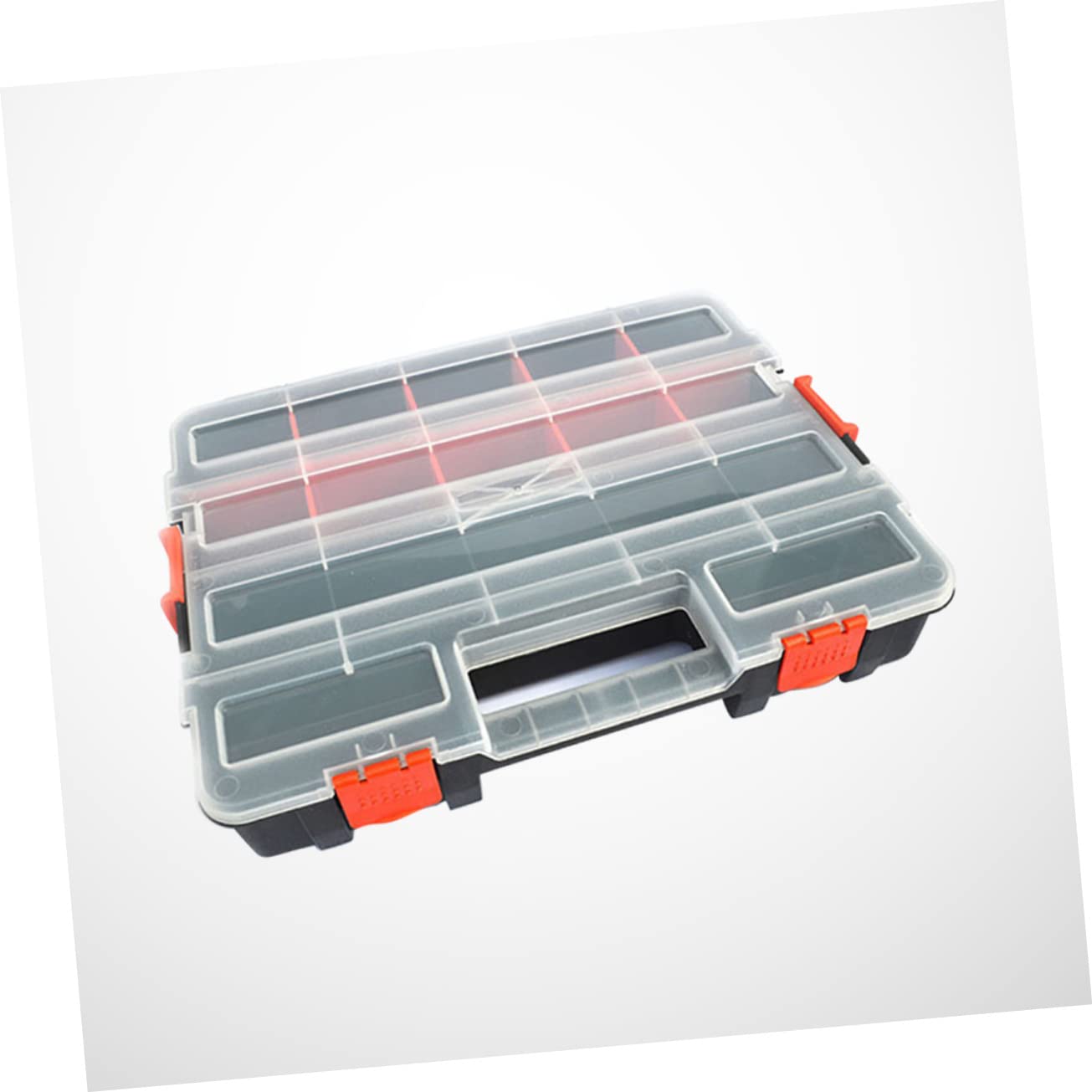 Homoyoyo Caja De Componentes Compartimentos Componentes Electrónicos Portable Soporte De Tornillo Cesta De La Escalera Florero De Lata De Leche Caparazón Superpuesto