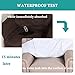 Turquoize 100% Water Proof Recliner Chair Covers Pet Furniture Cover for Leather Recliner Protector Slip Covers for Pets Cats Sitting Area Up to 30