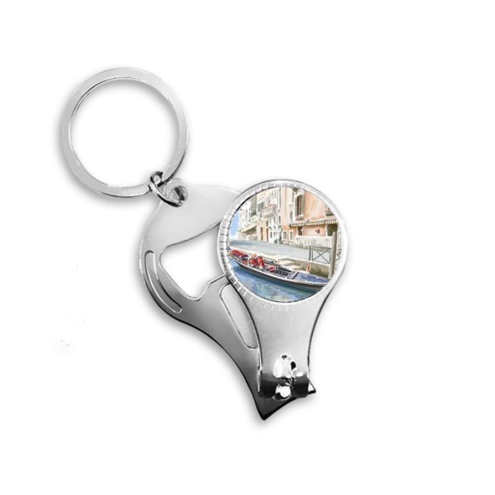 Porte-clés décapsuleur motif Venise Italie en métal