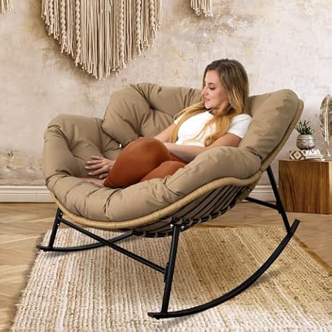 NICESOUL Indoor Outdoor Rocking Chair Cover