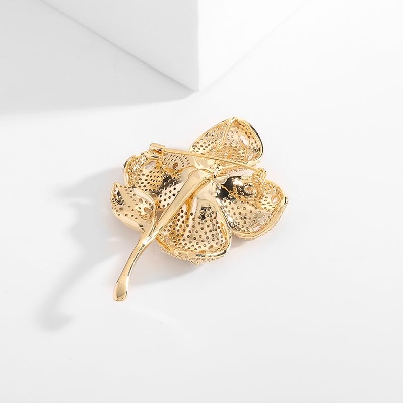 Broche à fleurs LNNSHX accessoire corsage pour veste et écharpe - 2