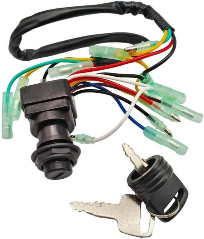 Remote Control Box Ignition Switch Key Assembly 703 82510 43 703 82510 42 703-82510-11 Compatible with 2 & 4 Stroke 6-300 Boat Motors