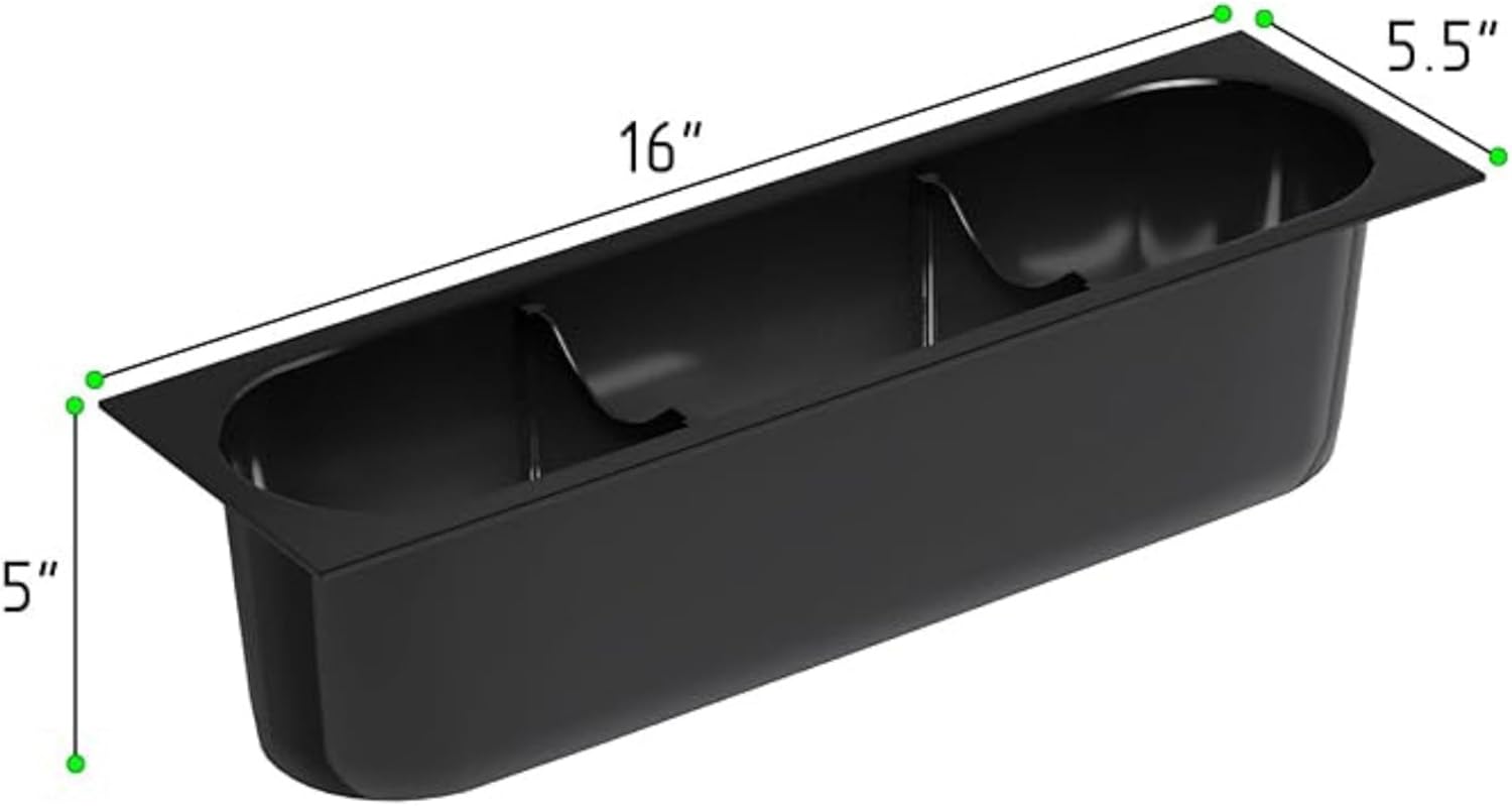 Plastic Bottle Holder for Ice Bins – 16” x 5.5” Organizer | Holds 3 Bottles | Commercial Bar Accessory