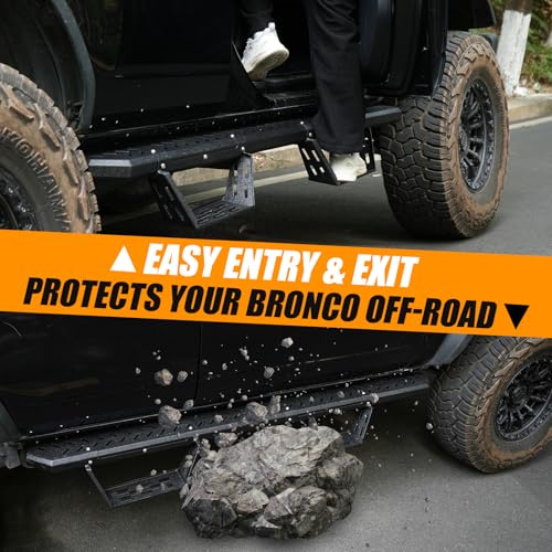 Estribos laterales removibles para Ford Bronco 2021-2025 miniatura 3