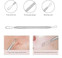 Vista 3 de Professional Blackhead and Blemish Remover -Pimple Comedone Removal 2-in-1 Extractor Tool -by La Chat (Short)