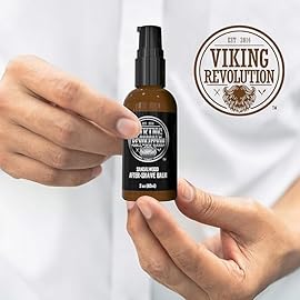 Viking Luxury After-Shave Balm - Soothes Face, Moisturizes After Shaving, Eliminates Razor Burn - Sandalwood Scent