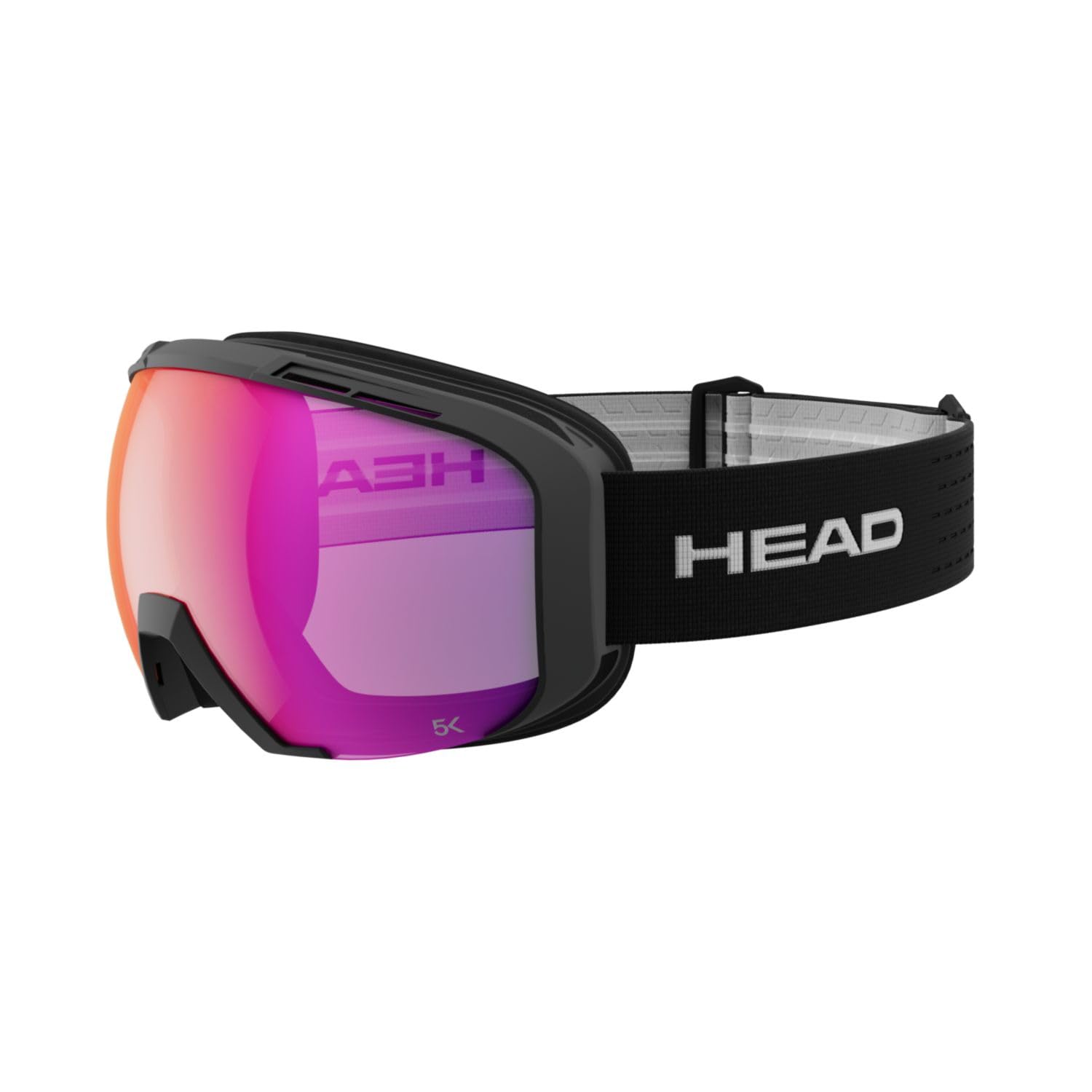 Head - Maschera da sci / Snow OTG 5k Red Black Cat S2 Nero Adulto - Uomo - Taglia U - Nero