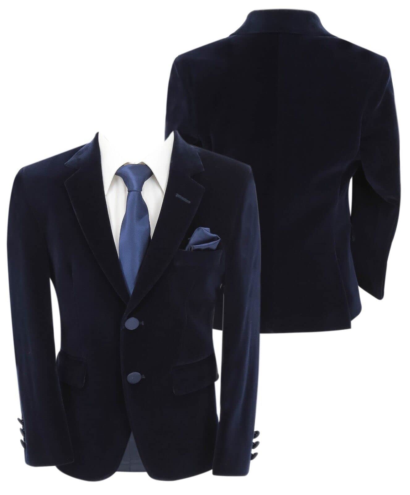 Blazer Coupe cintrée en Velours pour garçon, Veste d'hiver Formelle pour dîner de Mariage, Anniversaire