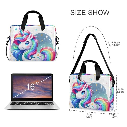 Funda para portátil ALAZA Rainbow Unicon Stars 13-15.6" miniatura 4