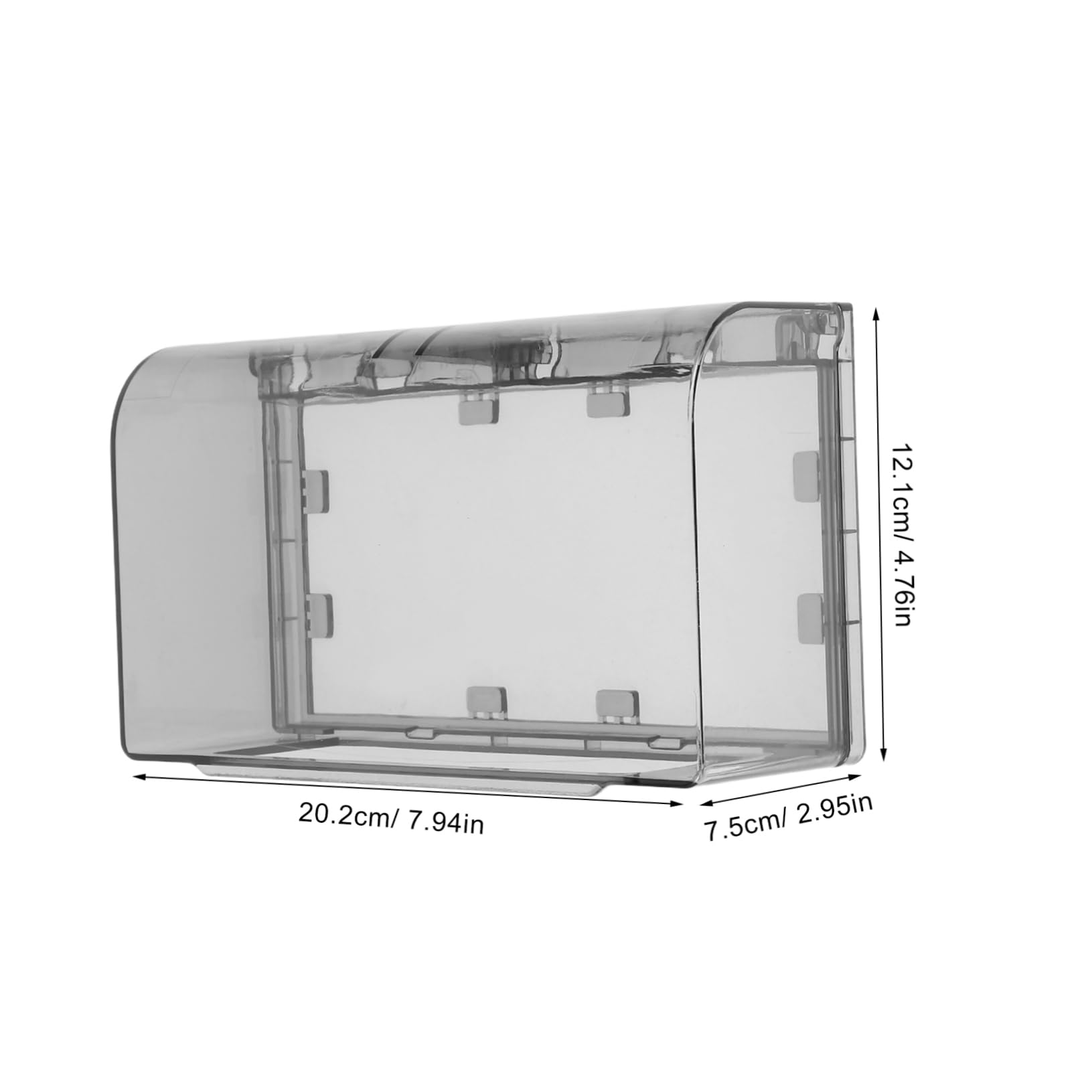 Copertura Antifurto Per Presa Elettrica Da Esterno DOITOOL Con Serratura - Resistente Alle Intemperie, Universale, Argento, 12x12x9,5 Cm