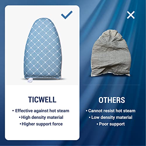 Ticwell Ironing Gloves For Clothes Steamer Anti Steam Glove, Heat Resistant Small Ironing Board For Handheld Steamer, Waterproof Ironing Mitt With Finger Loop, Garment Steamer Accessories，Blue #TOP2