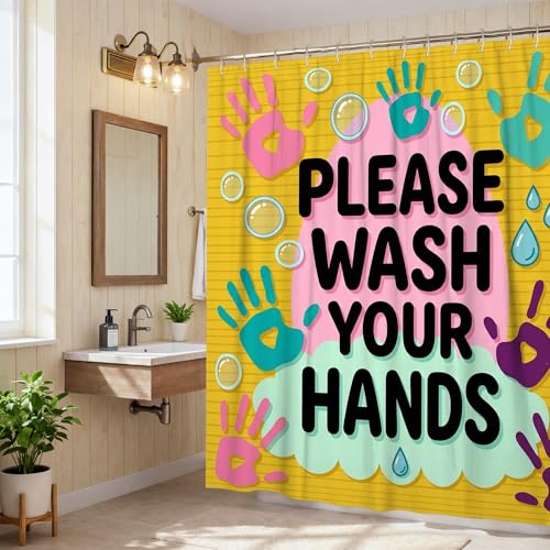 Rideau de douche polyester imperméable 183x213 cm motif bulles jaune pour salle de bain lumineuse - 3