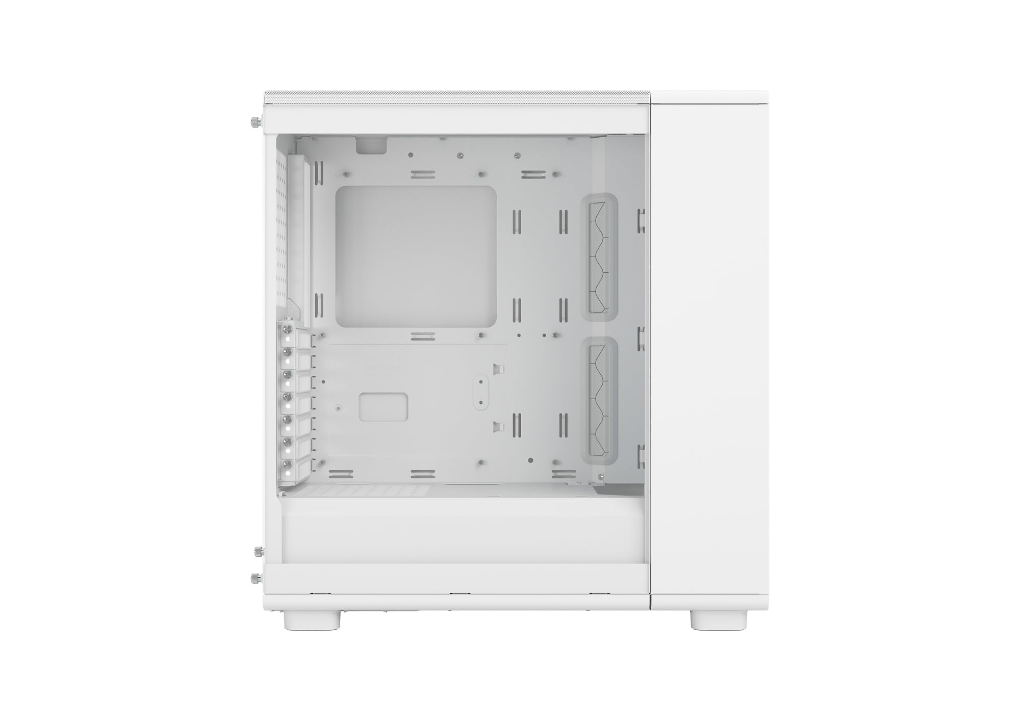 Fractal Design Epoch Weiß RGB - Klares Seitenteil aus gehärtetem Glas - Gaming-PC-Gehäuse - Mesh-Frontpanel - DREI Momentum 12 RGB-Lüfter inkl. - Geräumiger Innenraum - ATX/mATX/ITX Unterstützung – Bild 8