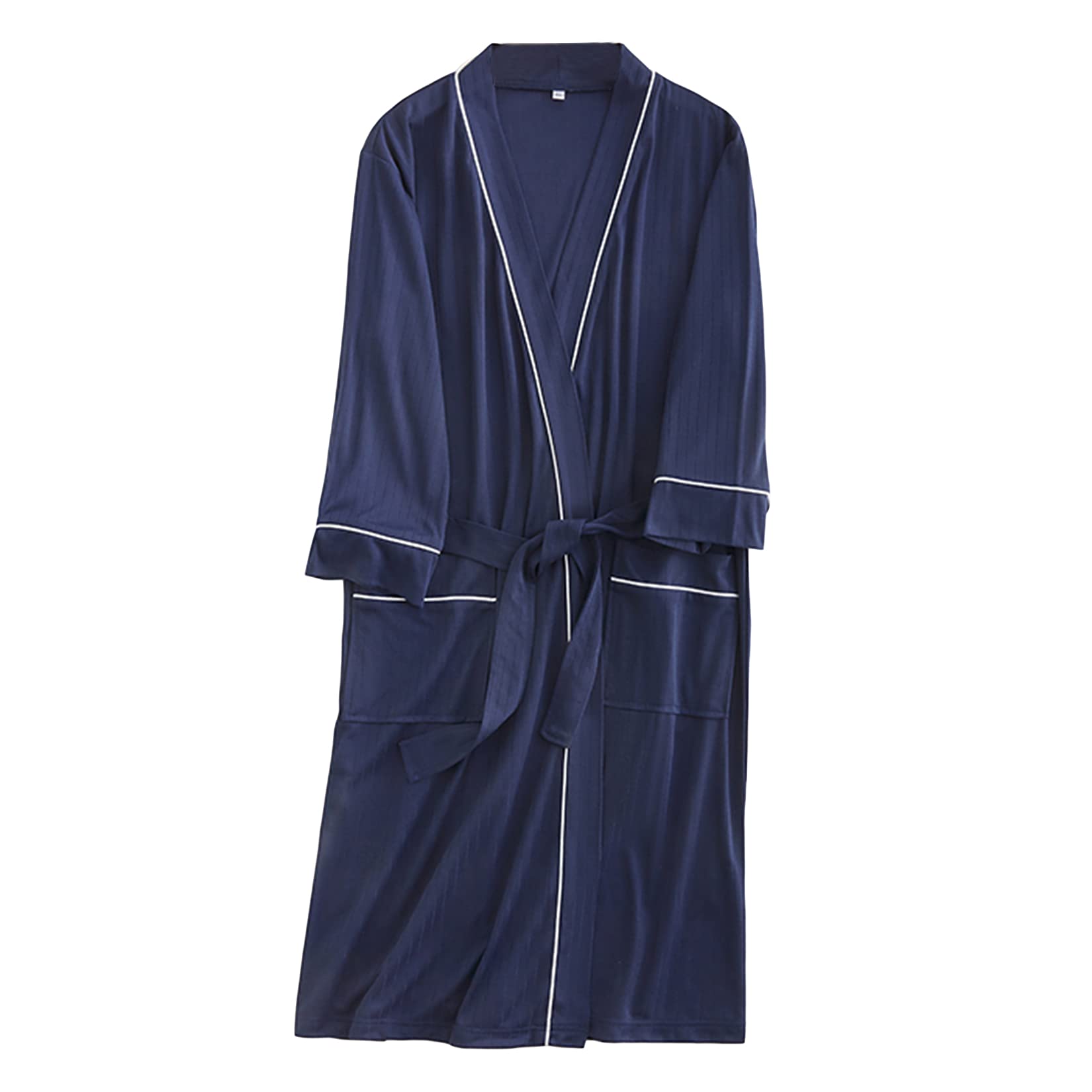 Lu's Chic Women's Waffle Robe Soft Bath Robe Kimono SPA Hotel Bathroom Shower Maternity Bathrobe